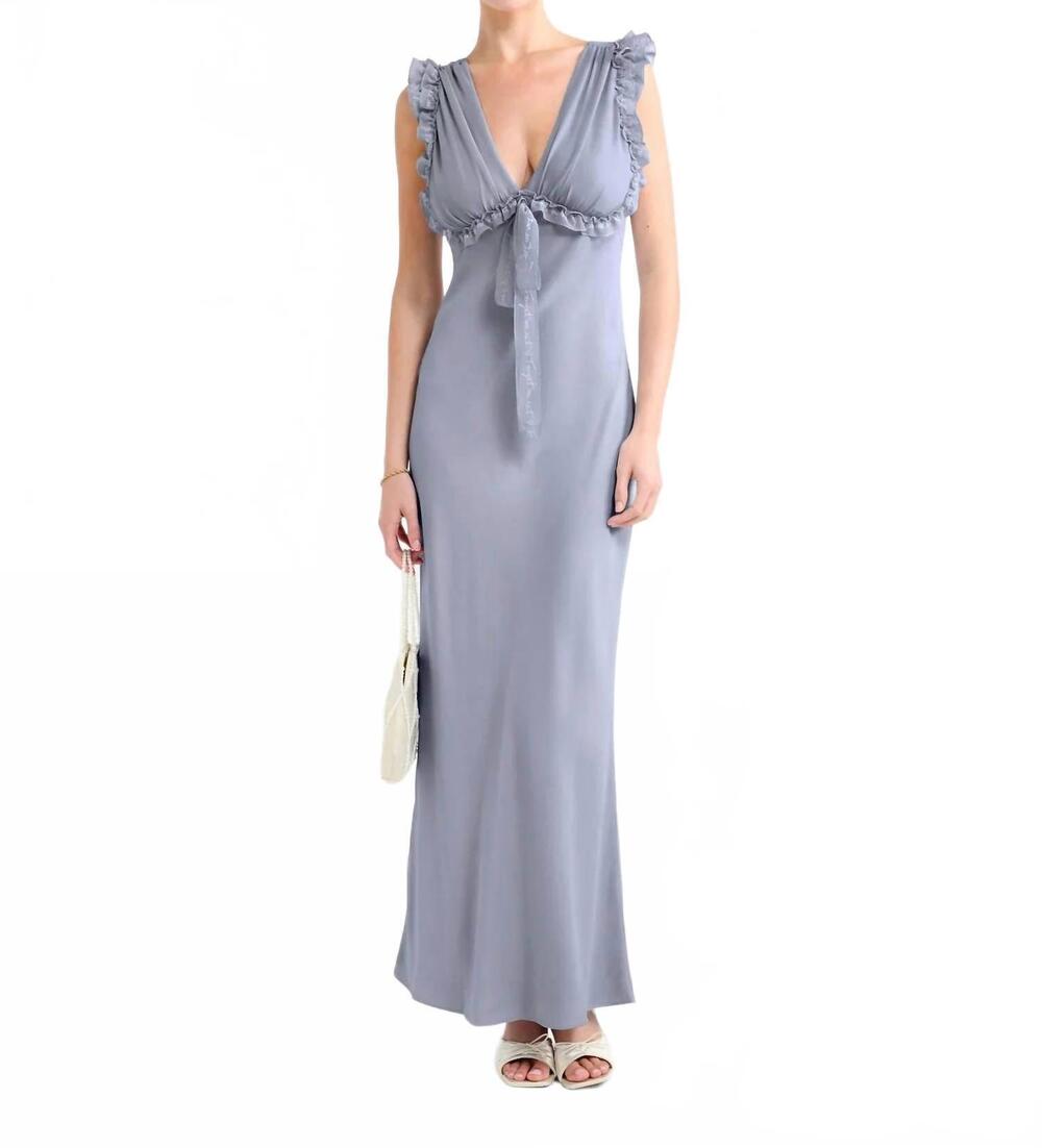 NEW RUMORED let them eat cake maxi dress in mist blue